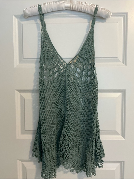 Ryu Other - Ryu Crochet Tank Cover-Up in Sage